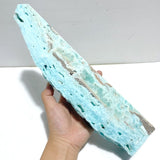 5 Pieces Large Blue Hemimorphite Four - Sided Tower Raw Side - Wholesale Crystals