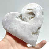 5 Pieces Large Geode Agate Heart - Wholesale Crystals
