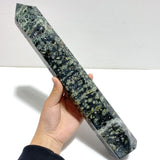 5 Pieces Large Green Sea Jasper Druzy Geode Points - Wholesale Crystals