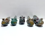 5 Pieces Large Ocean Jasper Newt Carving - Wholesale Crystals