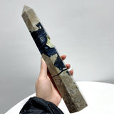 5 Pieces Large Volcano Agate Tower(UV - Reactive) - Wholesale Crystals