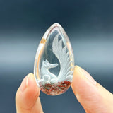 5 Pieces Nine - tailed Fox Garden Quartz Inner Scene Carving - Wholesale Crystals