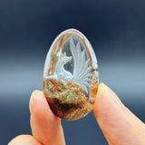 5 Pieces Nine - tailed Fox Garden Quartz Inner Scene Carving - Wholesale Crystals