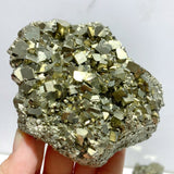 5 Pieces Raw Pyrite Mixed Calcite Specimen Mineral - Wholesale Crystals