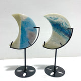 5 Pieces Trolleite Stone Moon With Stand - Wholesale Crystals