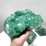 5 Pieces Unique Green Fluorite Raw Specimen Cubic Stone - Wholesale Crystals