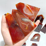 51 Pieces Carnelian Geode Druzy Four - sided Tower Points (Clearance) - Wholesale Crystals