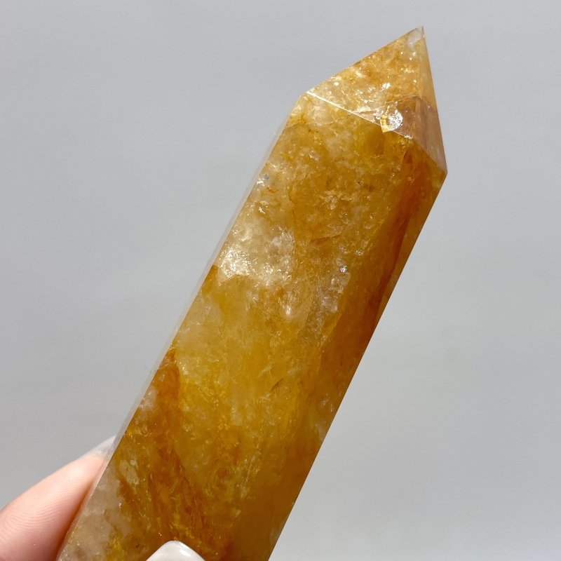 53 Pieces High Quality Fat Golden Hematiod Quartz Tower Points Fire Quartz - Wholesale Crystals