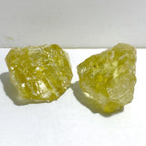2 Pieces Large Citrine Raw Stone Specimen With Beautiful Rainbow #11