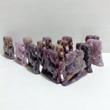 14 Pieces Lepidolite Unicorn Carving Closeout