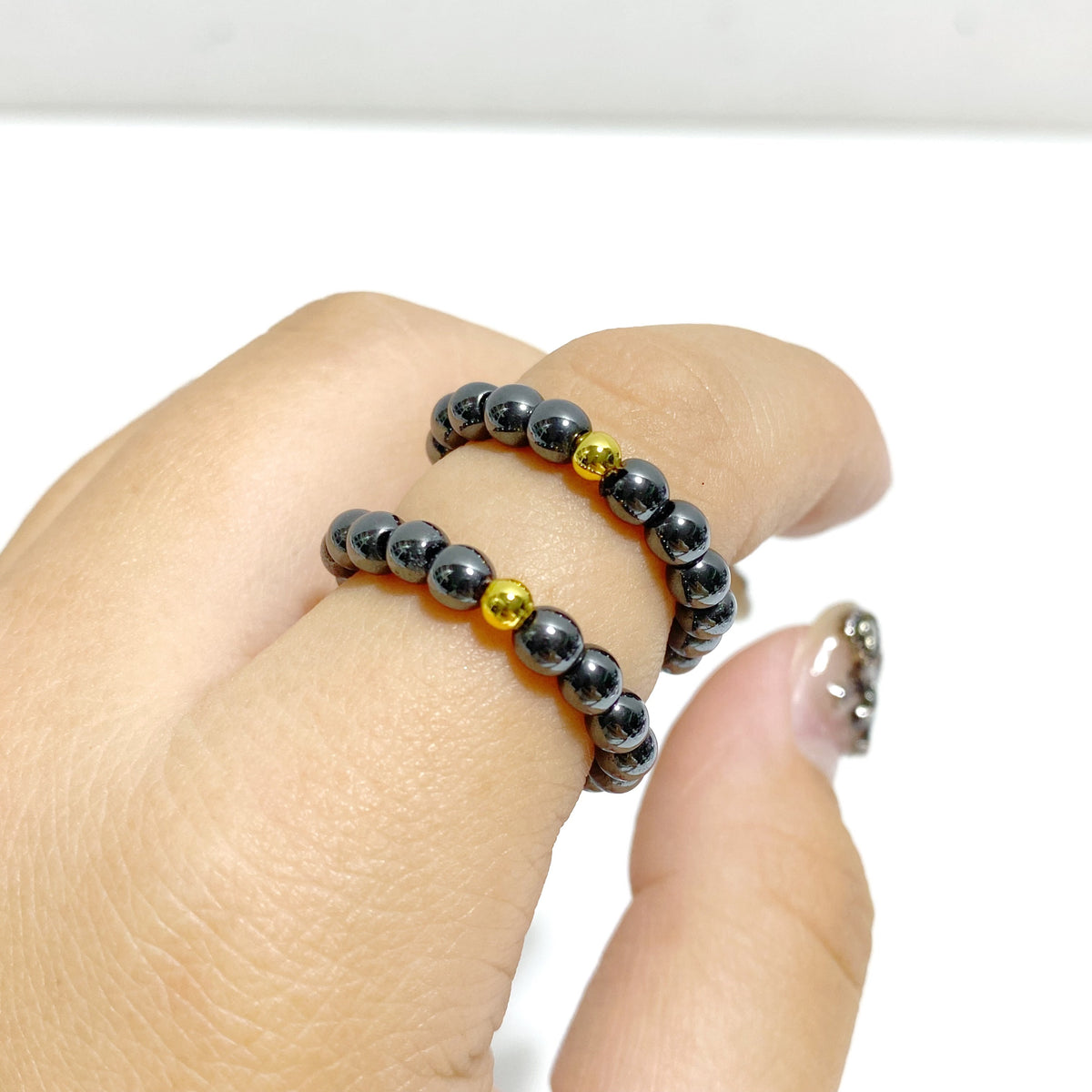 21 Types Crystal Beaded Rings Wholesale Tiger Eye Blue Aventurine