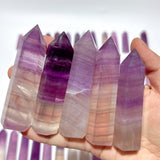 58 Pieces Purple Fluorite Points - Wholesale Crystals