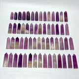 58 Pieces Purple Fluorite Points - Wholesale Crystals