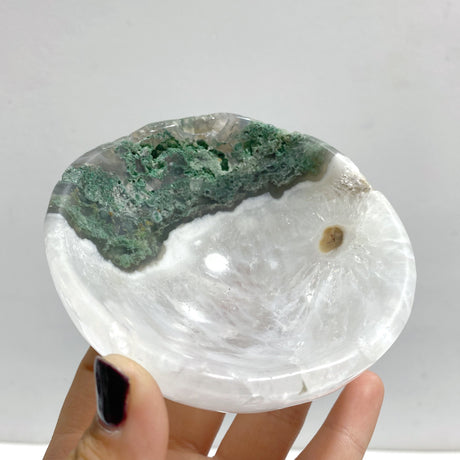 7 Pieces Moss Agate Bowl Carving