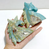 11 Pieces Caribbean Calcite Unicorn Carving Closeout