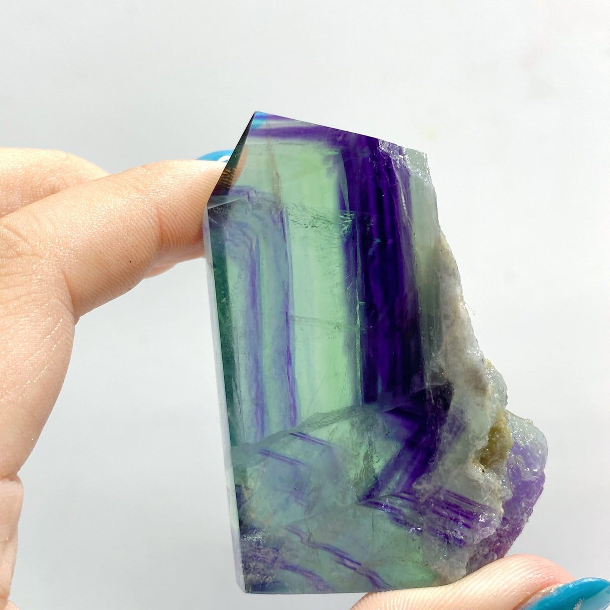 42 Pieces Rainbow Fluorite Raw Side Tower