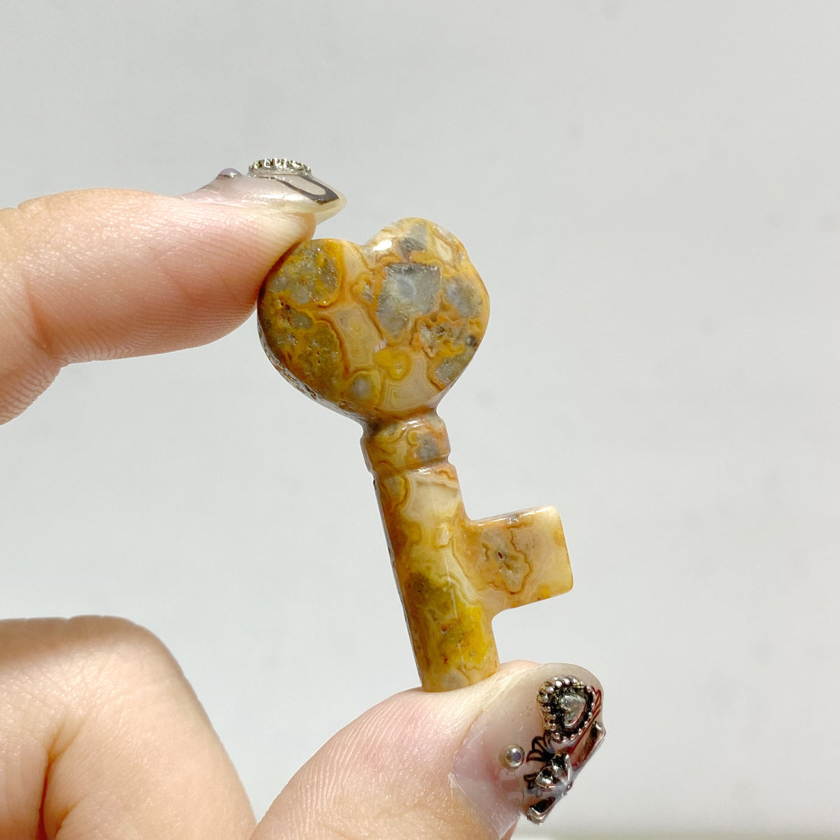 13 Types Heart Key Shape Wholesale Green Aventurine Tiger Eye Howlite