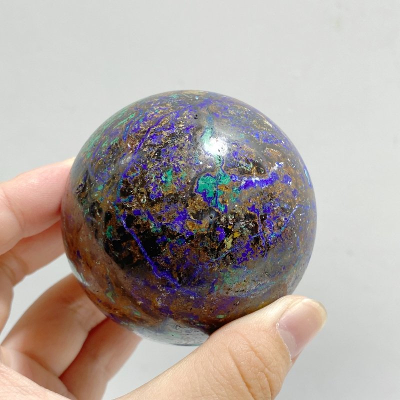 6 Pieces Azurite Mixed Malachite Spheres 2 -Wholesale Crystals