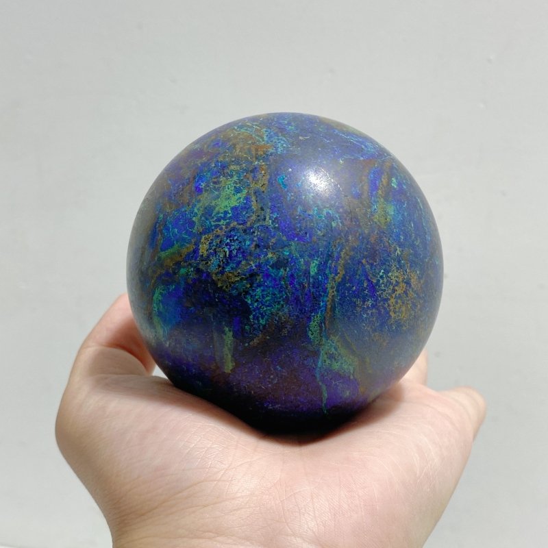 6 Pieces Azurite Mixed Malachite Spheres 2 -Wholesale Crystals