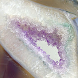 6 Pieces Beautiful Large Amethyst Mixed Geode Druzy Agate Slabs -Wholesale Crystals