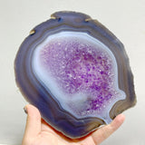 6 Pieces Beautiful Large Geode Amethyst Mixed Agate Slabs -Wholesale Crystals