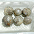6 Pieces Big Sunstone Mixed Moonstone Spheres - Wholesale Crystals