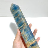 6 Pieces High Quality Blue Onyx Tower - Wholesale Crystals