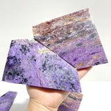 6 Pieces High Quality Charoite Slab - Wholesale Crystals