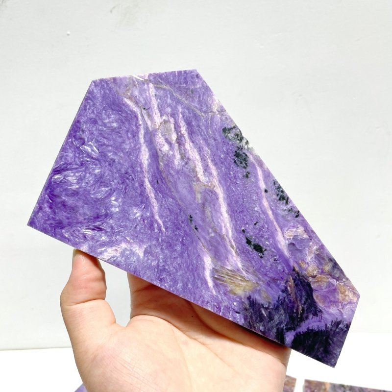 6 Pieces High Quality Charoite Slab - Wholesale Crystals