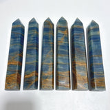 6 Pieces High Quality Deep Blue Onyx Tower - Wholesale Crystals