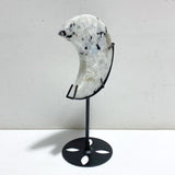 6 Pieces India Moonstone Moon Carving With Stand -Wholesale Crystals