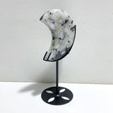 6 Pieces India Moonstone Moon Carving With Stand -Wholesale Crystals