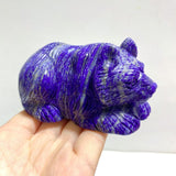 6 Pieces Lapis Lazuli Bears Carving - Wholesale Crystals