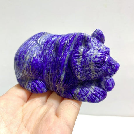 6 Pieces Lapis Lazuli Bears Carving - Wholesale Crystals