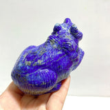 6 Pieces Lapis Lazuli Bears Carving - Wholesale Crystals