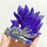 6 Pieces Lapis Lazuli Nine - tailed Fox Carving - Wholesale Crystals