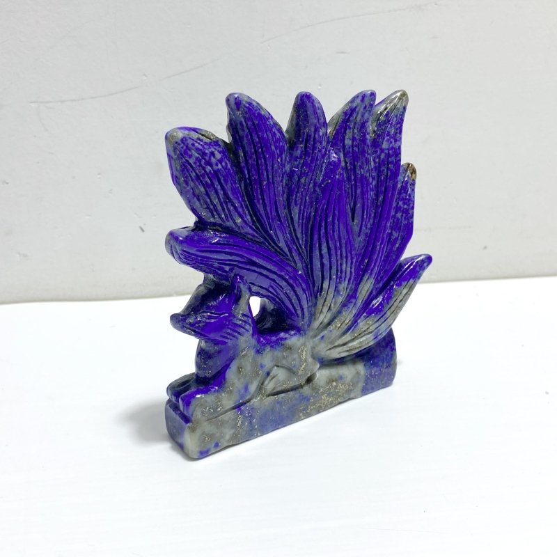 6 Pieces Lapis Lazuli Nine - tailed Fox Carving - Wholesale Crystals