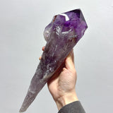 6 Pieces Large Beautiful Polished Amethyst Scepter Single Point 23 - 33cm - Wholesale Crystals