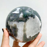 6 Pieces Moss Agate Bowl Carving - Wholesale Crystals