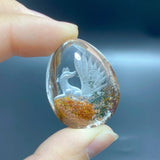 6 Pieces Nine - tailed Fox Garden Quartz Inner Scene Carving - Wholesale Crystals