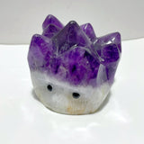 6 Pieces Polished Large Amethyst Teeth Cluster Groot Carving - Wholesale Crystals