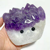 6 Pieces Polished Large Amethyst Teeth Cluster Groot Carving - Wholesale Crystals