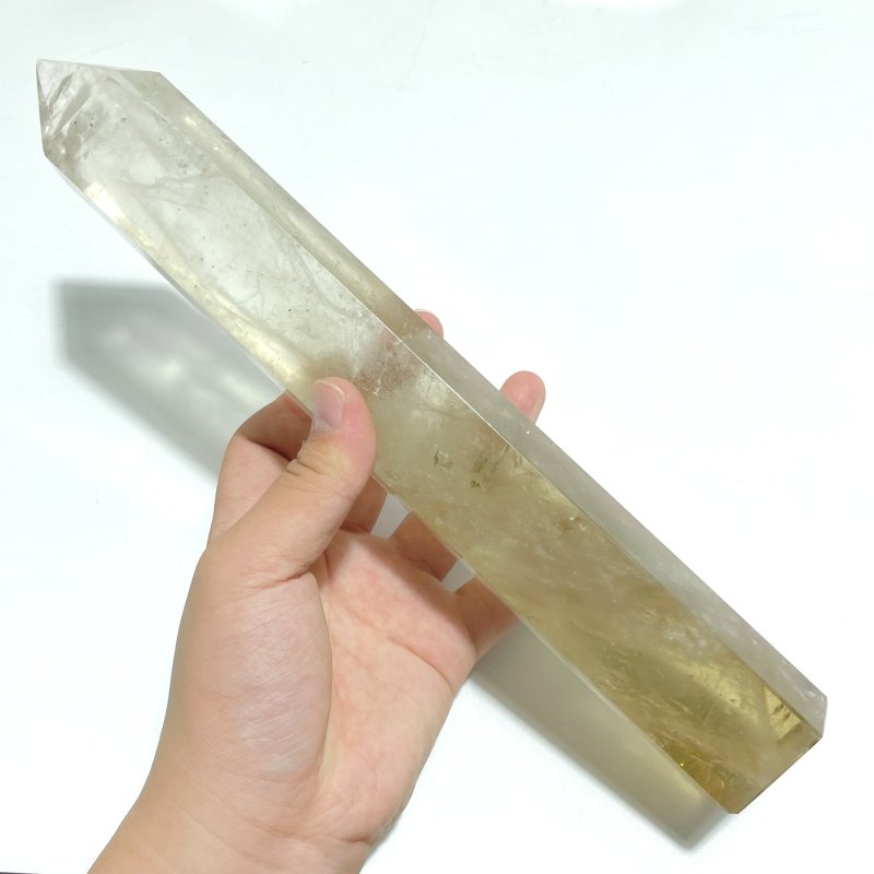 6 Pieces Tall Smoky Quartz Tower Point With Rainbow - Wholesale Crystals