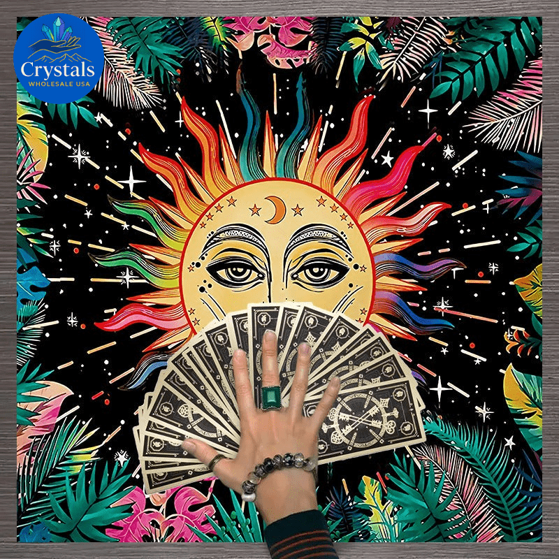 6 Sun & Moon Tarot Tablecloth - Wholesale Crystals