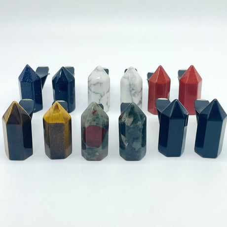 6 Types Crystal Point Car Air Vent Clips Crystal Wholesale Car Accessories Howlite Tiger Eye -Wholesale Crystals