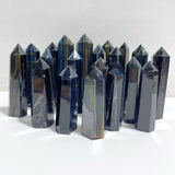 20 Pieces Fat Blue Tiger Eye Tower Points