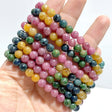 6mm Colorful Tourmaline Bracelets Wholesale - Wholesale Crystals