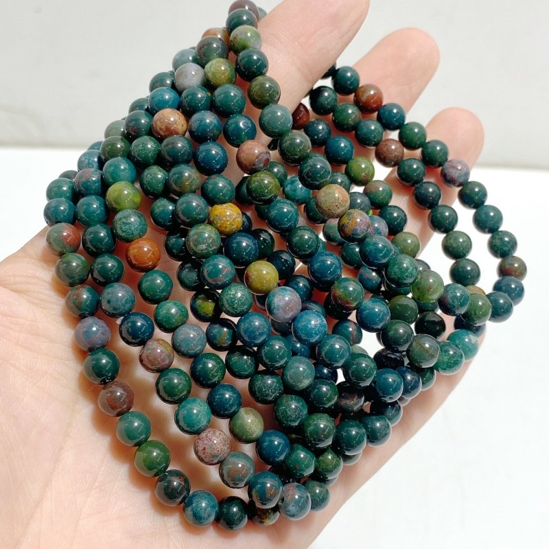 6mm Ocean Jasper Bracelets Wholesale -Wholesale Crystals
