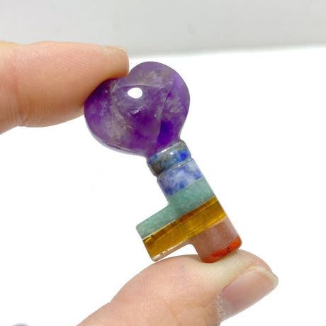 7 Chakra Heart Key Shape Wholesale - Wholesale Crystals