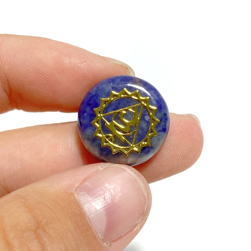 7 Chakra Natural Round Healing Stone Carved Wholesale - Wholesale Crystals